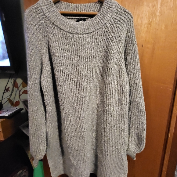 Cozy Gray Roots Women's Sweater Dress Or Tunic - Picture 1 of 4